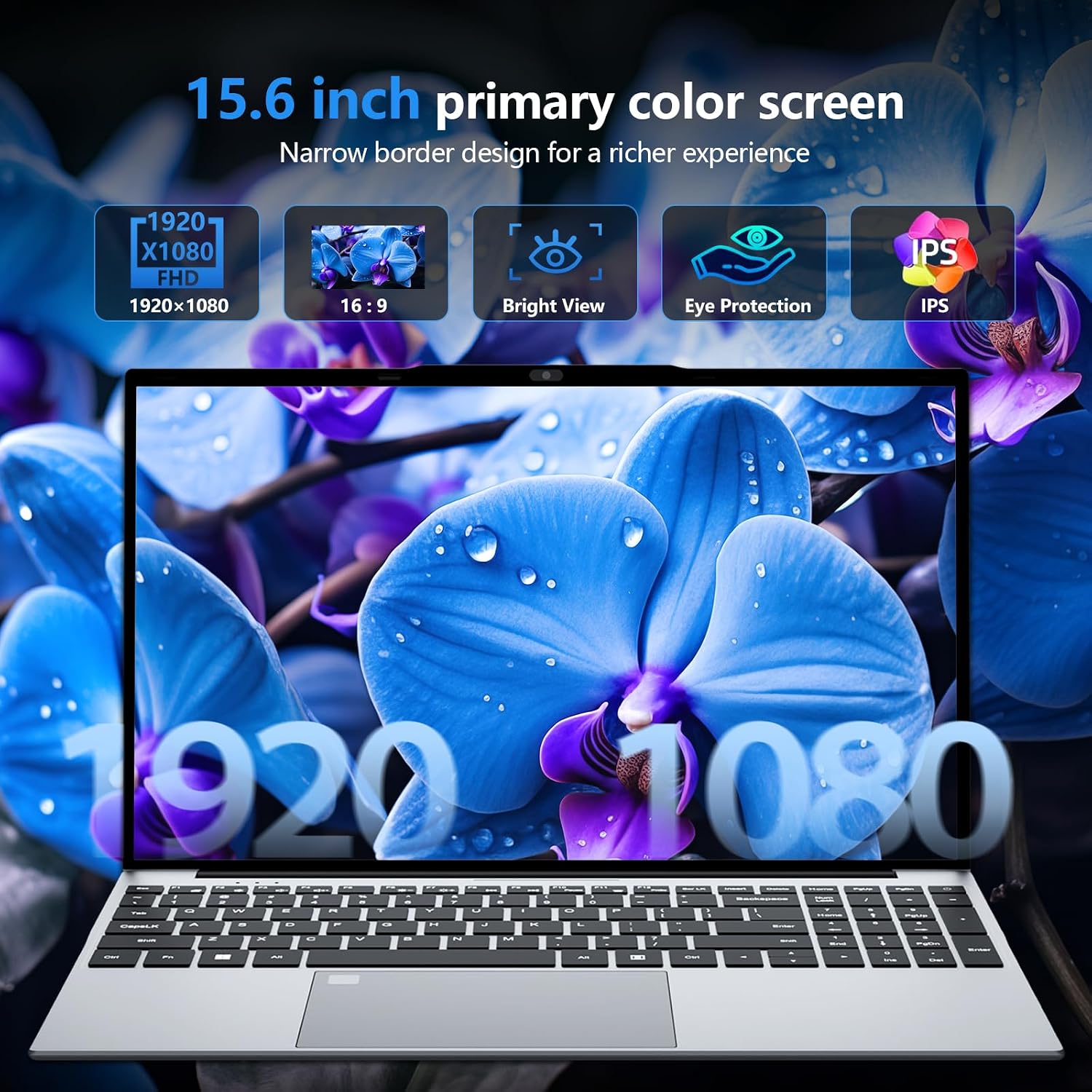 Gaming Laptop, Laptop Computer with Twin Lake N150 Processor(up to 3.6GHz), 16GB RAM 512GB SSD,Backlit KB Fingerprint, 15.6" IPS 1080P, Win 11 Pro,WiFi 5,BT 4.2,Gaming laptops,Lap top,Student laptops - Image 2