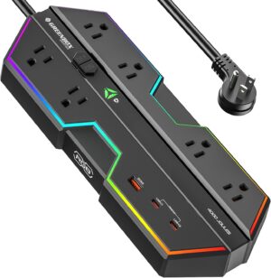 4000J Surge Protector Power Strip w...