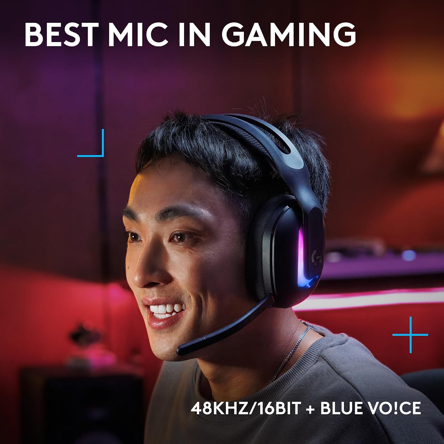 Logitech G522 Lightspeed Wireless Gaming Headset, Full-Band Mic, Advanced Audio, Tri-Connect (Lightspeed, Bluetooth, USB A to C), LIGHTSYNC RGB, for PC & Nintendo Switch/Switch 2 – Black - Image 3