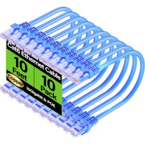 Cat6 Ethernet Cable 10Gbps 10 ft (1...