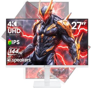 CRUA 27″ Gaming Monitor, 144H...
