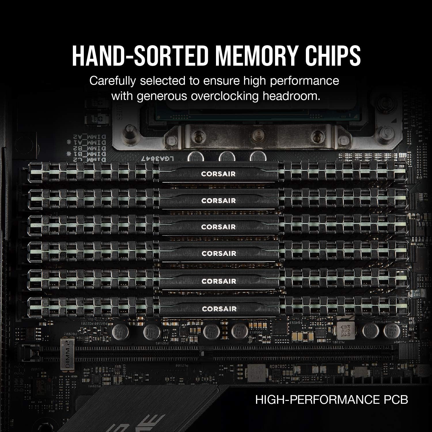 CORSAIR Vengeance LPX DDR4 RAM 32GB (2x16GB) Up to 3200MHz CL16-20-20-38 1.35V Intel XMP AMD EXPO Computer Memory – Black (CMK32GX4M2E3200C16) - Image 3