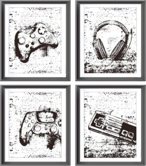 Retro Video Game Gaming Poster Prin...