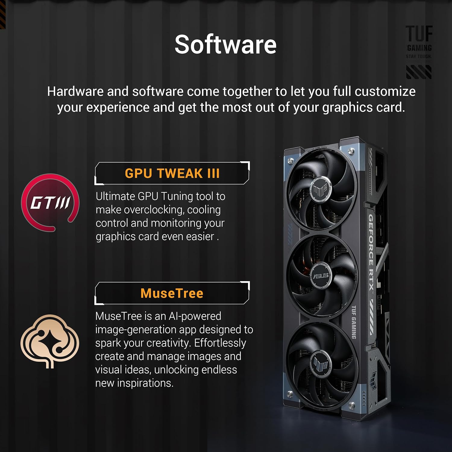 ASUS TUF Gaming GeForce RTX™ 5080 16GB GDDR7 OC Edition Graphics Card - Image 6