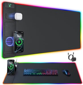 RGB Gaming Mouse Pad with Wireless ...