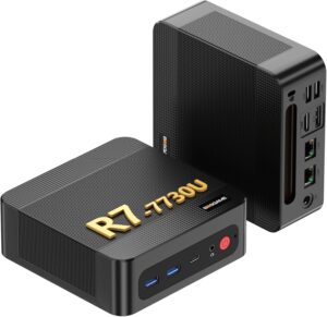 BOSGAME P4 Ultra Mini PC Ryzen 7 77...