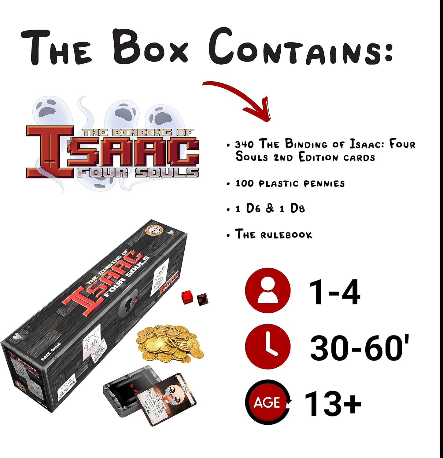 Maestro Media: The Binding of Isaac: Four Souls (2nd Edition) - Strategy Card Game, Officially Licensed, Ages 13+, 1-4+ Players, 30 Min - Image 3