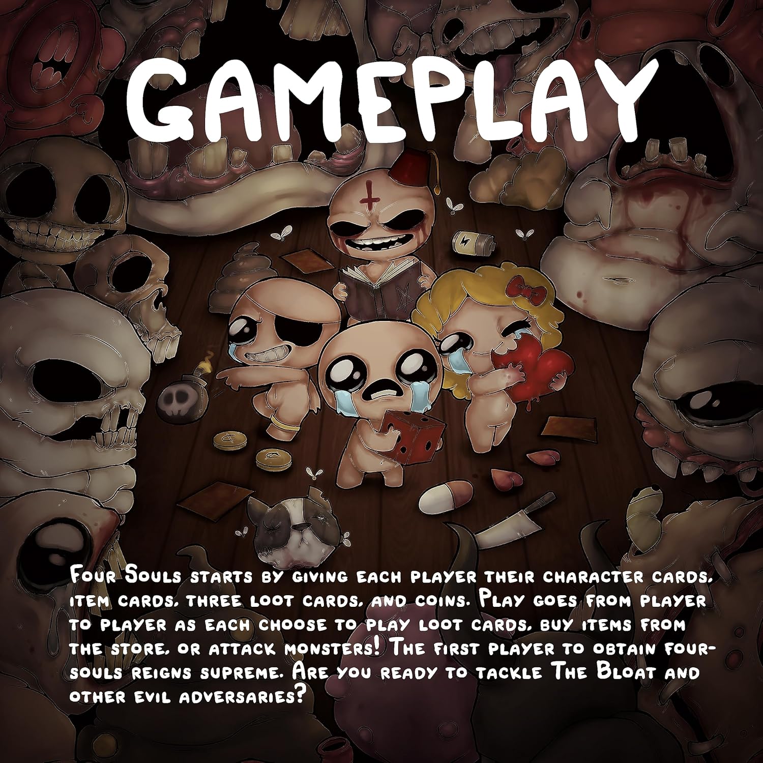 Maestro Media: The Binding of Isaac: Four Souls (2nd Edition) - Strategy Card Game, Officially Licensed, Ages 13+, 1-4+ Players, 30 Min - Image 6