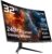 KTC 32 inch 240Hz Curved Gaming Monitor, 1500R 1080P Curved Monitor 1ms, Adaptive Sync, HDR10, 125% sRGB, HDMI 2.0 x2 & DP1.4 x1, VESA, Tilt Adjustable,Xbox PS5 Switch, Black, H32S17F