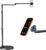 elitehood Magnetic Floor Phone Stand for Bed with Heavy Duty Base, 25” Long Aluminum Arm Bed Phone Holder Laying Down, Overhead iPhone Mount Stand for Video Recording Filming Fit Magsafe iPhone Series