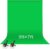 EMART 5x7ft Green Screen Backdrop, Polyester Wrinkle-Resistant Curtain Fabric, Chroma-Key greenscreen Cloth Sheet for Zoom, Including 2 Spring Clamps Suitable for Photoshoot, Interview, Live Stream