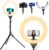 UBeesize 14” LED Foldable Ring Light with 62” Tripod Stand, Selfie Ring Light for Video Recording, Live Streaming, TikTok & YouTube, Compatible with iPhone & Android (Black)