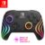 PDP Gaming Afterglow Wave Wireless Nintendo Switch Pro Controller – Officially Licensed, Nintendo Switch 2, Switch Lite/OLED, RGB LED Customization, App Controls, Rechargeable Battery Power – Black