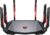 MSI Radix AXE6600 WiFi 6E Tri-Band Gaming Router, AI QoS, RGB, 1.8GHz Quad-Core Processor, MU-MIMO, Tri Band Gigabit Wireless, 8-Stream, High Speed Long Range Gaming Router