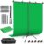 Hemmotop Green Screen Backdrop Kit 8×7.5ft, Wider Chromakey Greenscreen Background with Portable T-Shape Stand, Clamps, Carrying Case for Zoom, Streaming, Garming, Video Recording, VR, Photography
