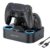 NEWDERY for PS5 Controller Charger Station Compatible with Dualsense Edge, Fast Charging Dock Stand with Cable, Dual Controller Charging Station for PlayStation 5 &for DualSense Edge