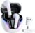 New Version Wireless Gaming Earbuds, 20ms Ultra Low Latency, 2.4GHz + Bluetooth 5.3 Dual Mode, ENC Mic, USB-C Dongle Compatible with PS5/PS4, Meta Quest 3/3S/2, Steam Deck, PC & Mobile – White