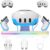 Charging Dock for Meta Quest3/3S, 18W Fast Charger with 2 Rechargeable Batteries, 8 LED Lighting Modes, USB-C Charging Accessory for Oculus Meta Quest 3/3S, Support Elite/Battery Head Strap