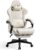 GTPLAYER Gaming Chair for Adults, Ergonomic Computer Game Chairs with Speakers, Footrest & Linkage Armrest, Reclining High Back Silla Gamer for Home Office, Ace Pro, Off-White