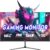 Viewedge 23.8-inch Gaming Monitor FHD 1920×1080 144Hz, VA Panel with 4000:1 Contrast, HDR10, 1ms Response Time, HDMI & VGA Ports, Wall Mountable