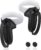 AMZDM Controller Grip for Oculus Quest 2 Accessories Grips Cover for VR Touch Controllers Covers Protector with Non-Slip Thumb Grips 1Pair Black