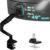 WALI Heavy Duty Single Monitor Arm for 13-49 inch 1000R Curved Screens, up to 44 Lbs, Adjustable Single Monitor Desk Mount with C-Clamp, Grommet Base, 75/100mm VESA Mount (GSM001XL), Black