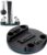 NEWDERY for PS5/Slim/Pro Console Stand, with Dual Charging Station for PS5 Controllers, Adjustable RGB Light, for PS5 Controller Charger Stand – Black