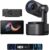 OBSBOT Tail 2 (NDI Activated) Bundle with Remote & Talent, PTZR NDI Camera 4K@60FPS, Pro AI Tracking, 1/1.5″ CMOS, 50MP, 5X Optical Zoom, 12X Hybrid Zoom, SDI/HDMI/IP/USB 3.0 Output, Streaming Camera
