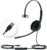 Yealink UH34 USB Headset with Mic, Single Ear Wired Headphones with Noise Cancelling Microphones, Professional Work Headphones VoIP Phone Computer Call Center Office,Ultra Light Mono