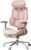 Hbada E3 Air Ergonomic Office Chair, Big and Tall Office Chair – with 3-Zone Dynamic Lumbar Support, 3D Adjustable Headrest, 4D Adjustable Armrests, Swivel, Pink(with Footrest)