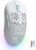 TMKB Wireless Gaming Mouse, 24000DPI Optical Sensor, 180Hrs Battery, Lightweight, 6 Programmable Buttons, RGB Strip, 2.4G/BT5.2/USB-C Wired for PC/Mac/Laptop – Matte White