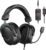 FIFINE Wired Gaming Headset, Gamer Headset with 3.5mm and USB Dual Connectivity, 7.1 Surround Sound, Tuned 50mm Drivers, Detachable Mic, Over-Ear Headphones for PC/PS5/Xbox, Black-AmpliGame H9