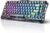 GravaStar Mercury K1 Lite 75% Gaming Keyboard, 2.4GHz/BT/Wired Tri-Mode Wireless Keyboard, Gasket Hot Swappable Mechanical Keyboard, Pre-lubed Linear Switches, RGB Backlit【Transparent Black】
