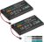 Joy Con Battery Replacement, 2 Pack HAC-006 Battery for Nintendo Switch HAC-015 HAC-016 Left & Right Joy-Con Controller, Joycon Replacement Batteries with Tools