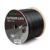 Outdoor Cat 6 Direct Burial Ethernet Cable 1000 ft, Waterproof UV Resistant, 23AWG Solid Bare Copper, 550MHz, PoE++ (4PPoE), Unshielded UTP, CMX, Network Wooden Axle Bulk Black, ETL Listed