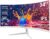 CRUA 34 Inch Ultrawide Curved Monitor, 21:9 UWQHD 3440×1440 100Hz 3800R IPS White Computer Monitors, FreeSync, Built-in Speakers, 120% sRGB, Blue Light Filter, HDMI 2.0 & DP 1.4, Wall Mountable