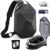 TOENNESEN Carrying Case for Meta Quest 3S/3/2, Fits BOBOVR/KIWI Battery Head Straps, Half-Hard VR Travel Bag with Shoulder Strap, Storage for Headset Controllers
