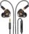 Vibes 202M Wired Earbuds – HiFi in Ear Monitor Headphones – Noise Isolating Ear Buds w/ Mic – Clear Sound, Deep Bass & Comfort-Fit Gaming Earphones – MMCX to 3.5mm & Silver Plated Cord, Carrying Case