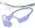 Full-Coverage Liquid Silicone Swimming Headphones,IP68 Waterproof Underwater Headphones, Bluetooth 6.0&MP3 with 32GB Memory Card,Soft/Skin-Comfortable Open Ear Bone Conduction Swim Earbuds(Lilac