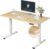 FlexiSpot E6 Bamboo 3-Stage Dual Motor Electric Standing Desk 55 x 28 Sit Stand Up Desk, Holds 220 lbs, Adjustable Height w/ Memory Presets, Solid Bamboo Desktop & White Frame, Ships in 2 Boxes
