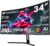 SANSUI 34-Inch Curved Gaming Monitor UWQHD 3440 x 1440P Up to 200Hz 165Hz Curved 1500R – PIP/PBP, OD 1ms, HDR, 300nits, sRGB 130%, DCI-P3 97%,AI Crosshair,HDMI2.1×2,DP1.4(Cable Included)