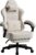 GTPLAYER Gaming Chair, Video Game Chairs with Footrest, PC Gamer Chairs for Adults – Padded High Back Ergonomic Reclining Silla Gamer, Linkage Armrest, Ace Pro, Ivory