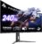Amzfast 34 Inch Curved Monitor 240Hz UWQHD (3440×1440) Gaming Monitor, 1ms G-SYNC Compatible, 1500R, PIP/PBP, HDR400, 96% DCI-P3, Tilt/Swivel/Height Adjustable, TÜV Rheinland, HDMI 2.1, AMZG34C8 Pro