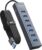 4Ft 7-Port USB 3.0 Hub for Desktop – Aluminium USB Extender Hub 5Gbps, USB Multiport Adapter, USB Splitter, USB Hub Long Cable for Desktop, PC, Flash Drive, Mobile HDD, Windows/XPS, 1.2m