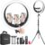 NEEWER Ring Light RP19H 19 Inch with Tripod Stand 3 Phone Holders Compatible with iPhone, Upgraded 2.4G Touch Control Ringlight for Video Recording Streaming Home Office Zoom Selfie Makeup Lighting