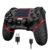 Wireless Controller for Ps4 Controller Compatible with PS4/Slim/Pro/Windows PC,with Touchpad/Vibration/Built-in Speaker&3.5mm Headphone Jack/Six-axis Motion Control/USB-C Charging Cable,Black Red