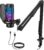 TONOR Gaming Microphone Set with Boom Arm, Vocal Condenser Microphone for PC with Stand, USB Mic with controllable RGB Light, One Tap Mute, Volume Control, for Discord, Twitch Streaming, TC310+