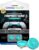 KontrolFreek Lotus for PlayStation 5 (PS5) and PlayStation 4 (PS4) | Performance Thumbsticks | 2 Mid-Rise Concave | Teal/Clear