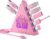 7-Port USB 3.0 Hub, RGB USB Hub with RGB Tree Light and 2ft Cable, USB Hub 3.0 Pink USB Expander for Laptop, PC, Flash Drive, HDD, Console, Printer, Keyboard, Mouse (Pink)