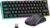 RedThunder 60% Wireless Gaming Keyboard and Mouse Combo, 2500mAh Rechargeable Battery, Ultra-Compact Small RGB Mechanical Feel Keyboard, Lightweight Honeycomb Optical Mouse for Gaming/Business, Black